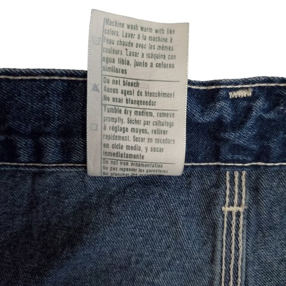 Carhartt B13 DST 46x32 (Meas 41x33 15" Rise) Dark Loose Fit Carpenter Jeans A17 - Picture 8 of 10